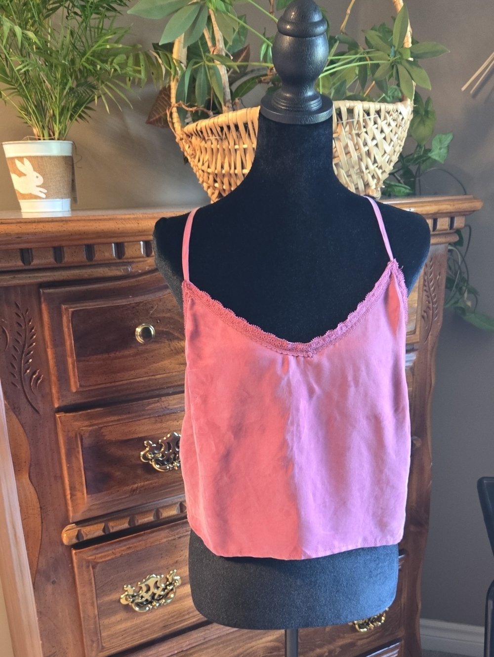 COTTON:ON Cleo Cami Dark Plum With Lace-Trim NWT Size 10